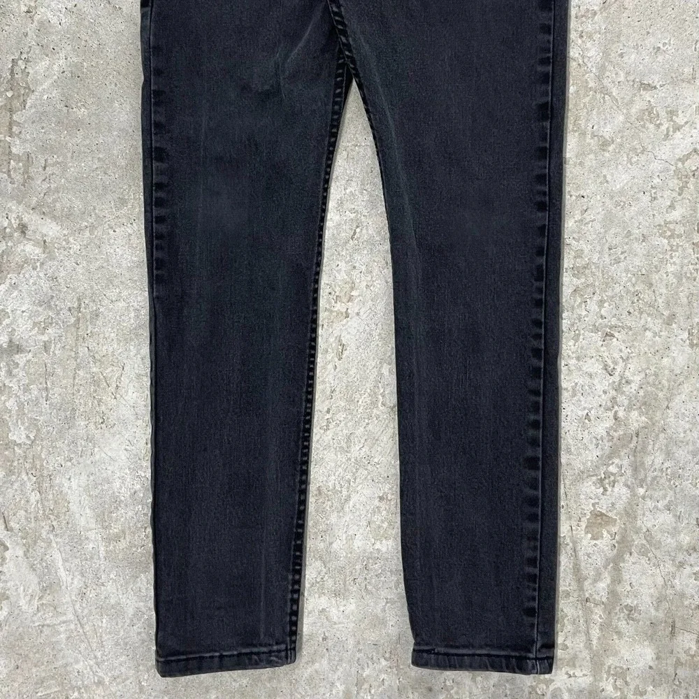 Levis Jeans Mens 32x32 Black Pants 512 Slim Tapered Skater Goth Denim
